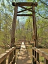 Suspension Bridge in Eno River State Park